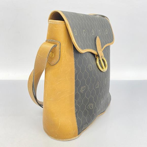 Dior Honeycomb Shoulder Christian  Black Beige Bag - Picture 1 of 16